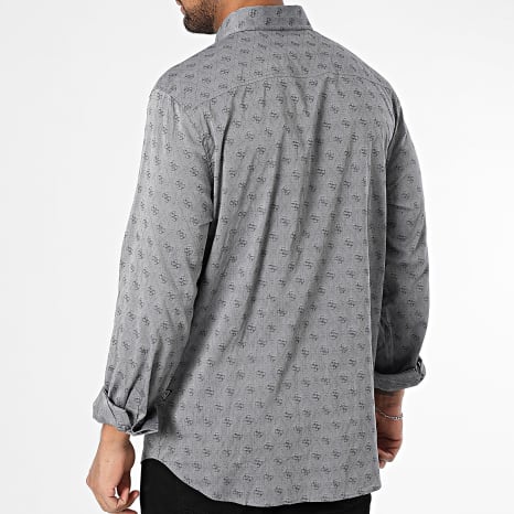 Guess - Chemise Manches Longues Regular Fit M5GH65-WFXX1 Gris