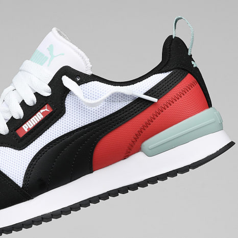 Puma - Baskets R78 393910 Puma White Black Red Fire