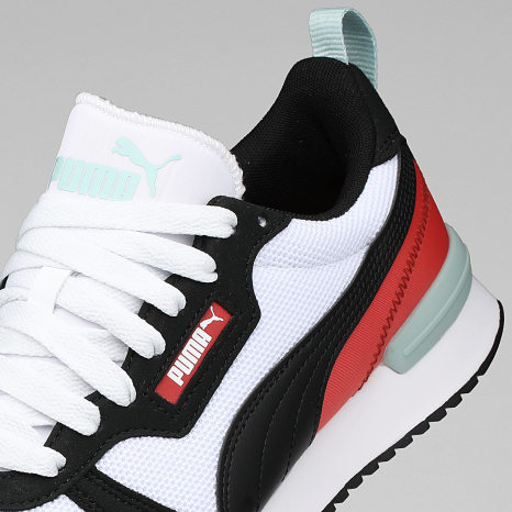 Puma - Baskets R78 393910 Puma White Black Red Fire