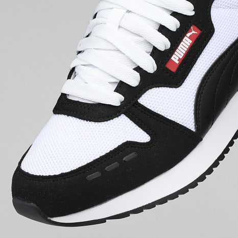 Puma - Baskets R78 393910 Puma White Black Red Fire