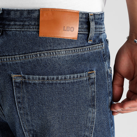 LBO - Lote de 2 vaqueros rectos relajados 2402 3171 Denim Wash Azul
