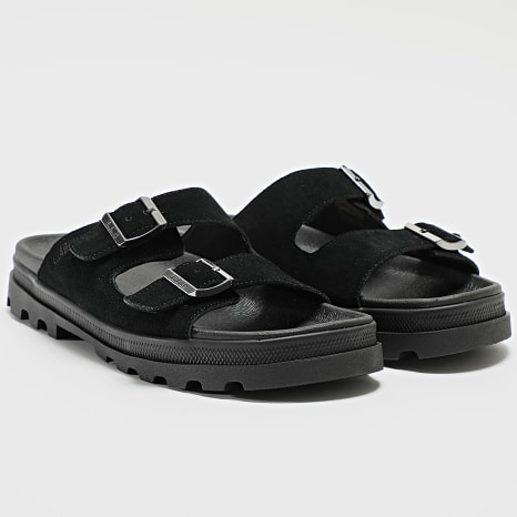 Palladium - Sandales Dunelite Riviera Suede 74455 Noir