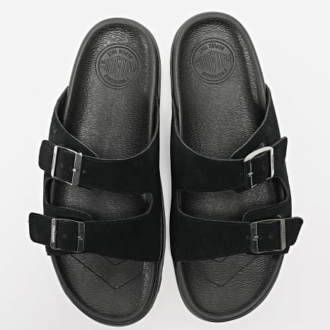 Palladium - Sandales Dunelite Riviera Suede 74455 Noir