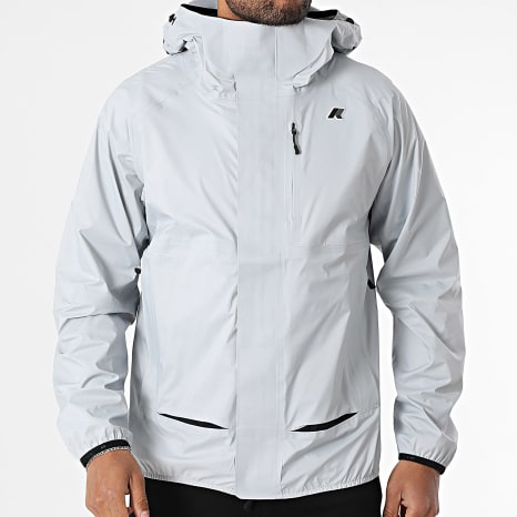 K-Way - Cortaviento Capucha Zippé Roche Gris