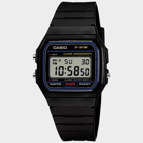 Casio - Montre Collection F-91W-1YEG Noir