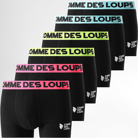 Comme Des Loups - Pack de 6 Boxers Classic Negro