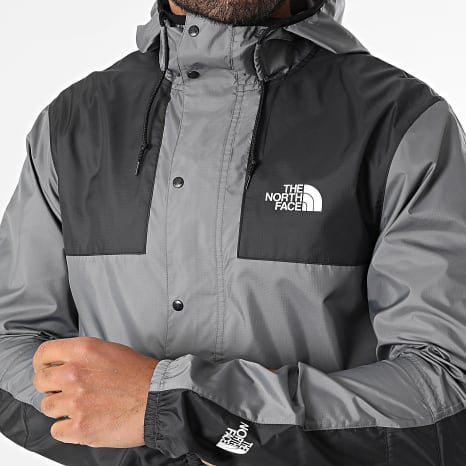 The North Face - Cortavientos Capucha Mountain A5IG3 Gris Antracita Negro
