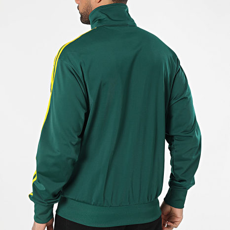 Adidas Originals - Firebird JZ4097 Green Yellow Stripe Zip Jacket