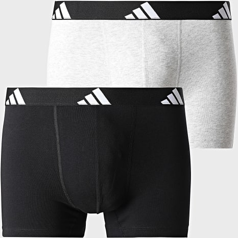 Adidas Sportswear - Lot De 2 Boxers JK3960 Noir Gris Chiné