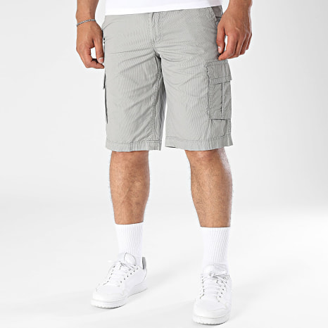 Teddy Smith - Short Cargo A Rayures Sytro 3 10411562D Gris