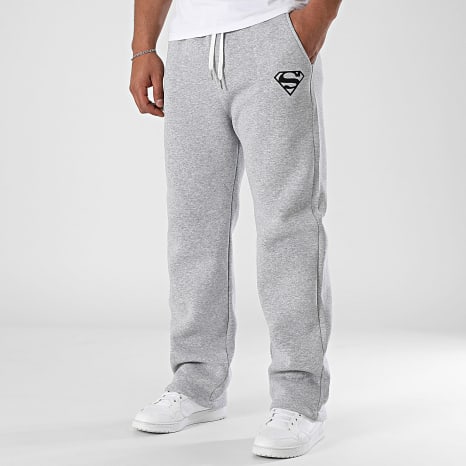 Superman - Superman Logo Broek Wijde Pijpen Heide Grijs