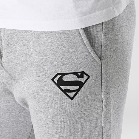 Superman - Superman Logo Broek Wijde Pijpen Heide Grijs