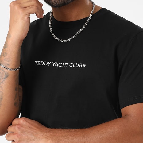 Teddy Yacht Club - Street Couture Gradient Black Tee Shirt and Jogging Short Set