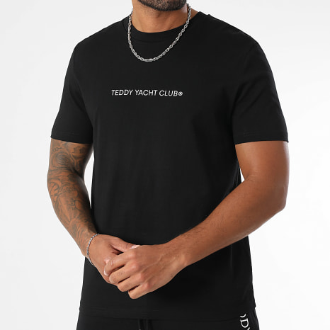 Teddy Yacht Club - Street Couture Gradient Black Tee Shirt and Jogging Short Set