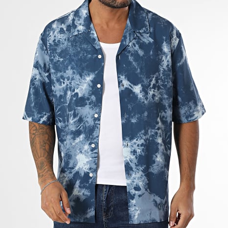 Uniplay - Chemise Manches Courtes 128 Bleu Marine Bleu Clair