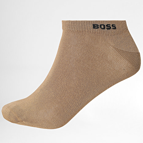BOSS - Lot De 5 Paires De Chaussettes Uni 3197 Blanc Noir Marron