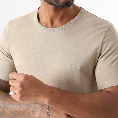 BOSS - Lot De 3 Tee Shirts 50532468 Noir Beige Blanc
