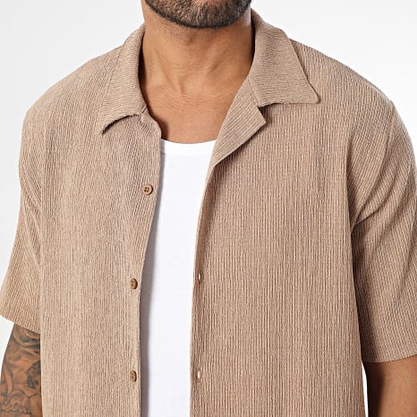 KZR - Ensemble Chemise Manches Courtes Et Pantalon 179 Beige
