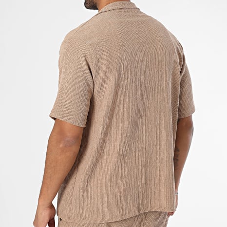 KZR - Ensemble Chemise Manches Courtes Et Pantalon 179 Beige