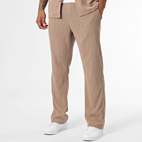KZR - Ensemble Chemise Manches Courtes Et Pantalon 179 Beige