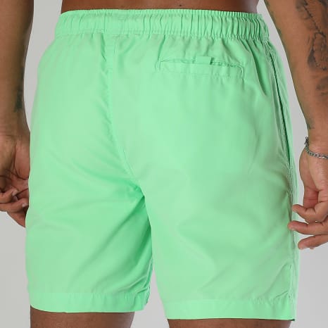 Teddy Yacht Club - Short De Bain Street Roll Vert Fluo Noir