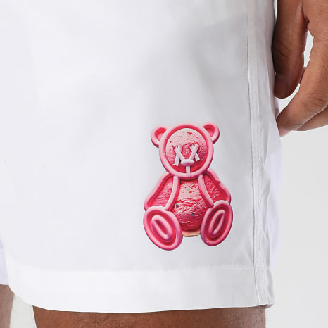 Teddy Yacht Club - Short De Bain Ice Ice Baby Blanc
