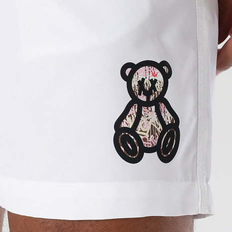 Teddy Yacht Club - Short De Bain Small Travis Blanc Rose