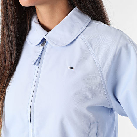 Tommy Jeans - Veste Zippée Crop Femme 0403 Bleu Clair