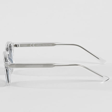 Frilivin - Lunette De Soleil 004 Transparent Argenté Noir Bleu Clair Dégradé