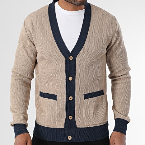 Classic Series - Chaleco 106 Beige Azul Marino