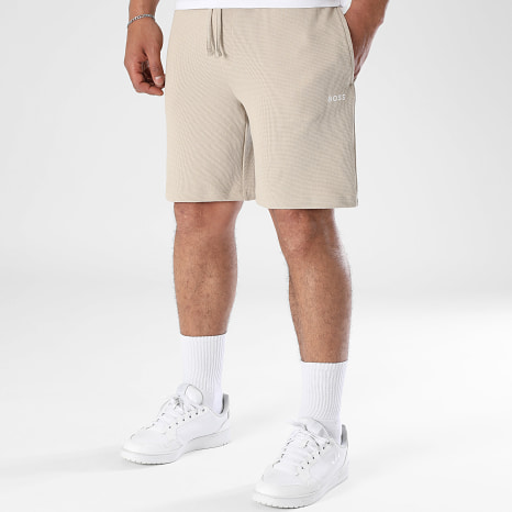 BOSS - Pantalón Corto de chándal Waffle 50535884 Beige