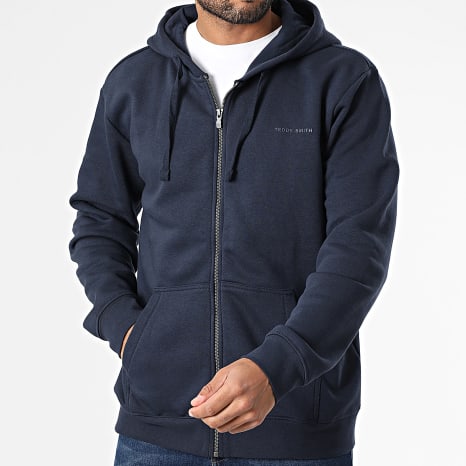 Teddy Smith - Class Little Zip Hoodie 10916794D Navy Blue