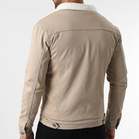 LBO - Chaqueta Vaquero Interior de Borrego 3834 Denim Beige