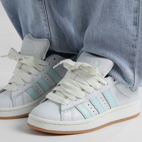 Adidas Originals - Zapatillas Mujer Campus 00s W JH7285 Cristal Blanco Núcleo Blanco Halo Menta