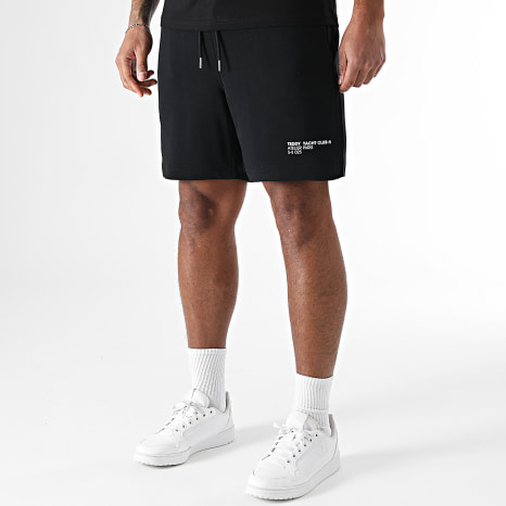 Teddy Yacht Club - LTHR Black Tee Shirt and Jogging Shorts Set