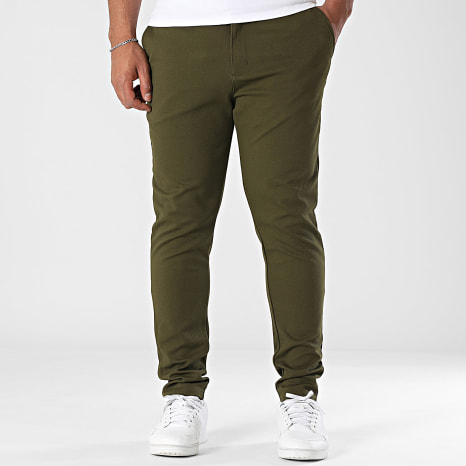 Fusional - Pantalón Chino 128 Verde Kaki