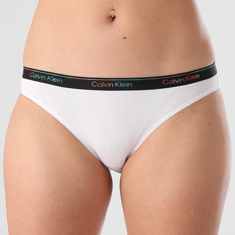 Calvin Klein - Lot De 5 Culottes Femme QD5323 Noir Gris Chiné Blanc