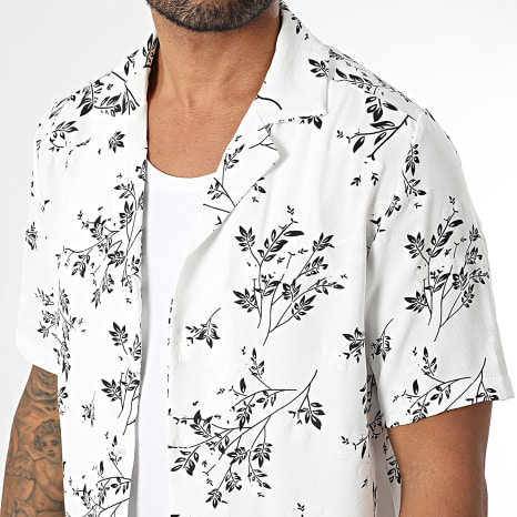Uniplay - Chemise Manches Courtes 155 Blanc Noir