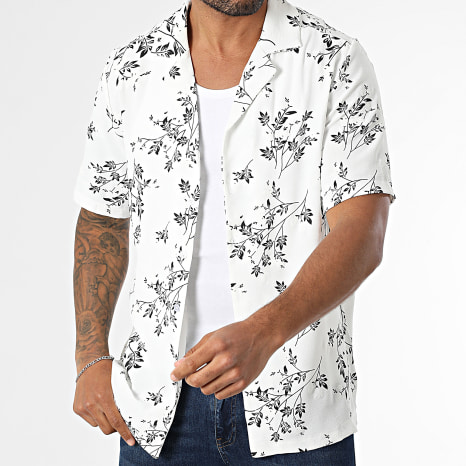 Uniplay - Chemise Manches Courtes 155 Blanc Noir