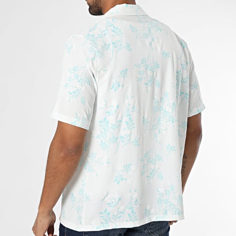 Uniplay - Chemise Manches Courtes 155 Blanc Bleu Clair