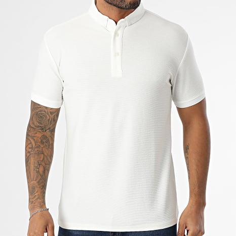 Classic Series - Polo Manches Courtes Texturé 002 Blanc