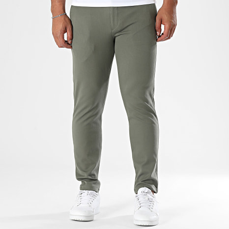 Fins de Séries - Pantalon Chino Slim 020 Vert Kaki