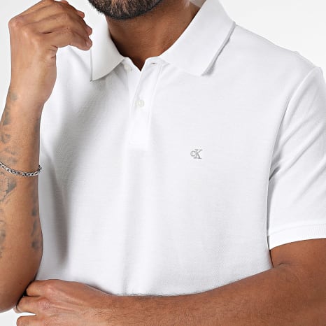 Calvin Klein - Polo Mangas Cortas LV04LC239G Blanco