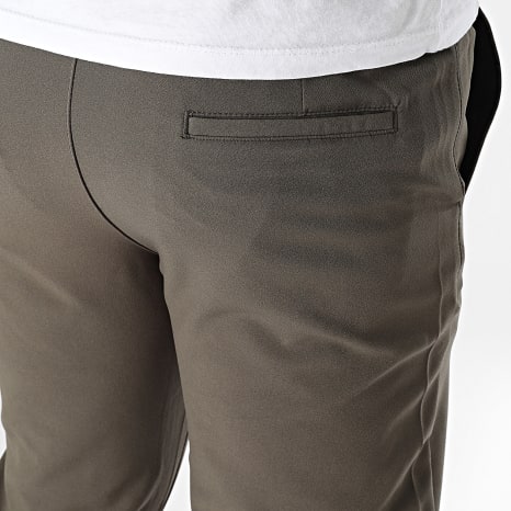 Classic Series - Pantalon Uni Slim Fit 015 Vert Kaki