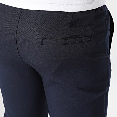 Classic Series - Pantalon Uni Slim Fit 015 Bleu Marine