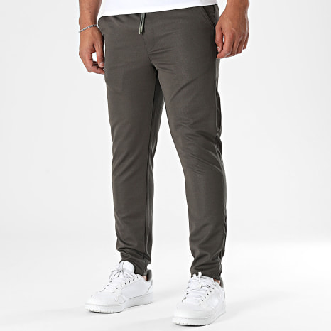 Classic Series - Pantalon Uni Slim Fit 015 Vert Kaki