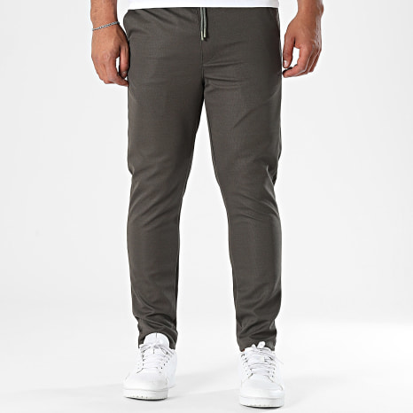 Classic Series - Pantalon Uni Slim Fit 015 Vert Kaki