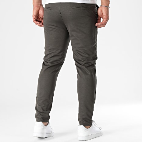 Classic Series - Pantalon Uni Slim Fit 015 Vert Kaki