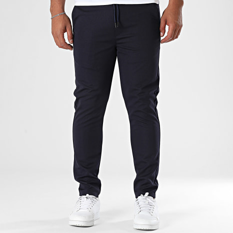Classic Series - Pantalon Uni Slim Fit 015 Bleu Marine