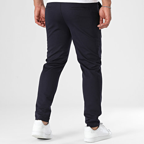 Classic Series - Pantalon Uni Slim Fit 015 Bleu Marine